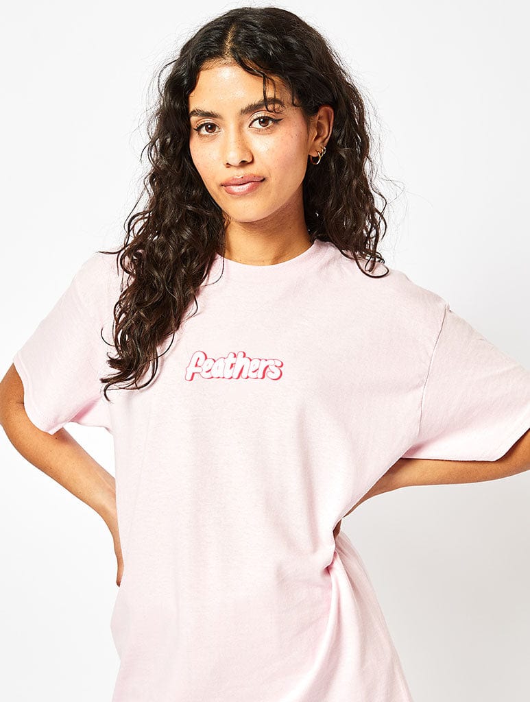 Skinnydip London Wallace & Gromit X Skinnydip Feathers T-Shirt In Pink