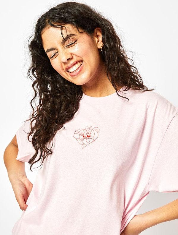 Skinnydip London Wallace & Gromit X Skinnydip Fluffles And Gromit T-Shirt In Pink