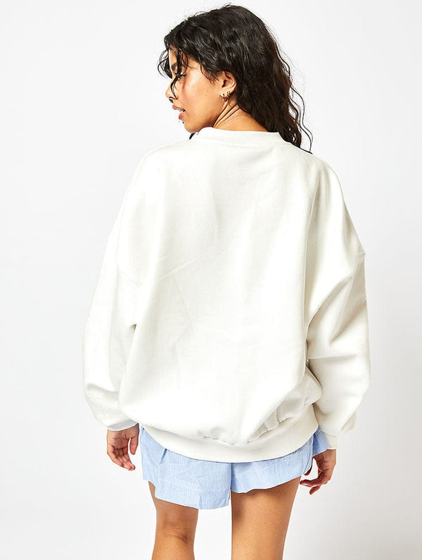 Skinnydip London Wallace & Gromit X Skinnydip Mirco Gromit Sweatshirt In Ecru