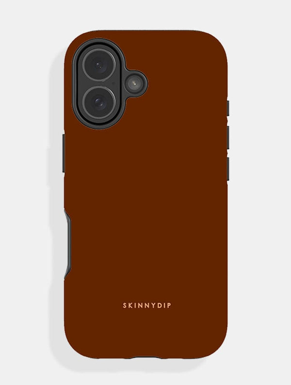 Skinnydip London Warm Brown with Light Brown Solid Colour Ultra Protective iPhone Case – Skinnydip London