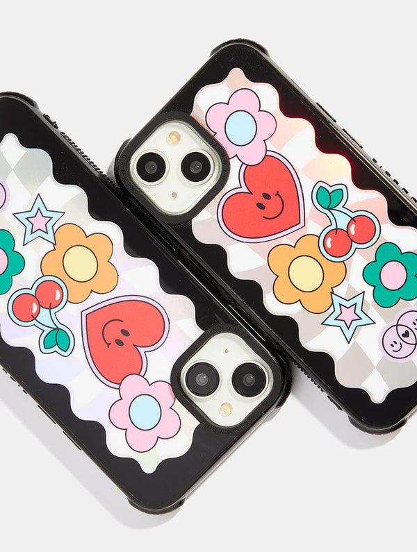 Skinnydip London Wavey Icon Check Shock IPhone Case