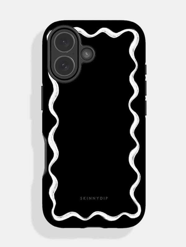 Skinnydip London Wavy Frame Black with White Ultra Protective iPhone Case – Skinnydip London