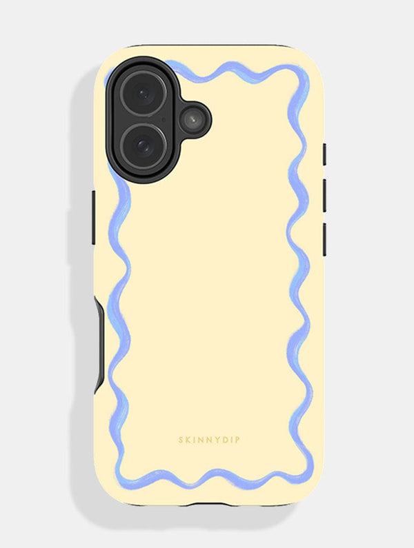 Skinnydip London Wavy Frame Butter with Blue Ultra Protective iPhone Case – Skinnydip London