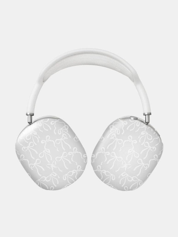 Skinnydip London White Bows AirPods Max Case in Gloss