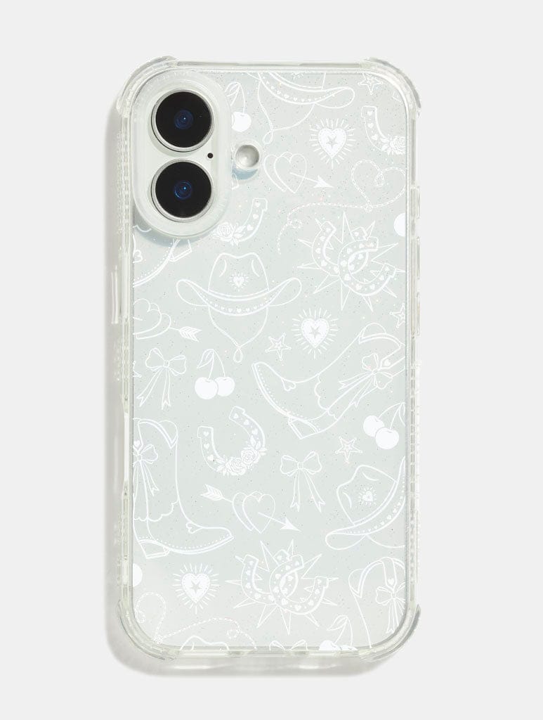 Skinnydip London White Cowboy Valentine Shock IPhone Case