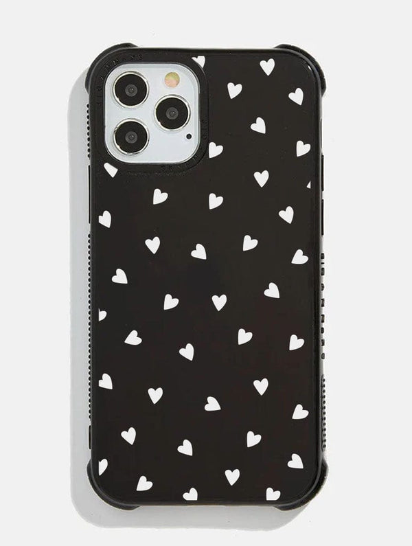 Skinnydip London White Ditsy Heart Shock iPhone Case