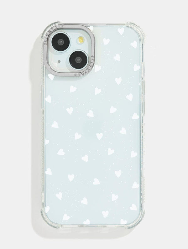 Skinnydip London White Ditsy Hearts Shock iPhone Case – Skinnydip London