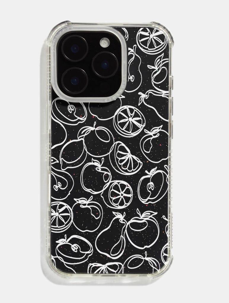 Skinnydip London White Fruit Outline Shock IPhone Case