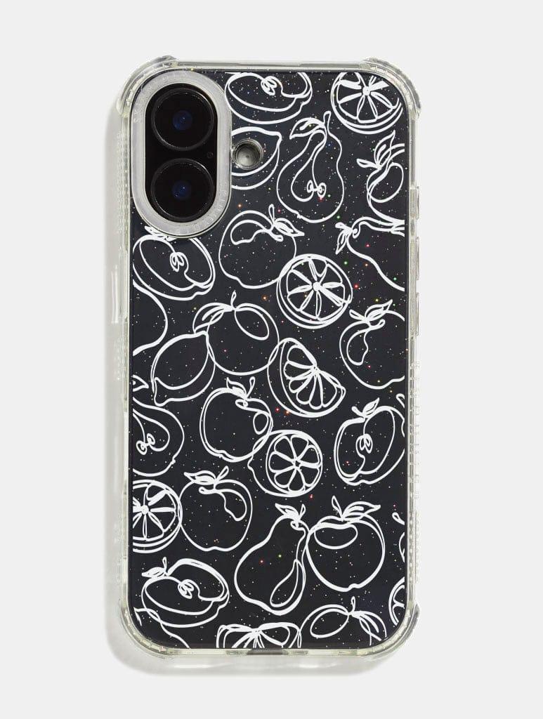 Skinnydip London White Fruit Outline Shock IPhone Case