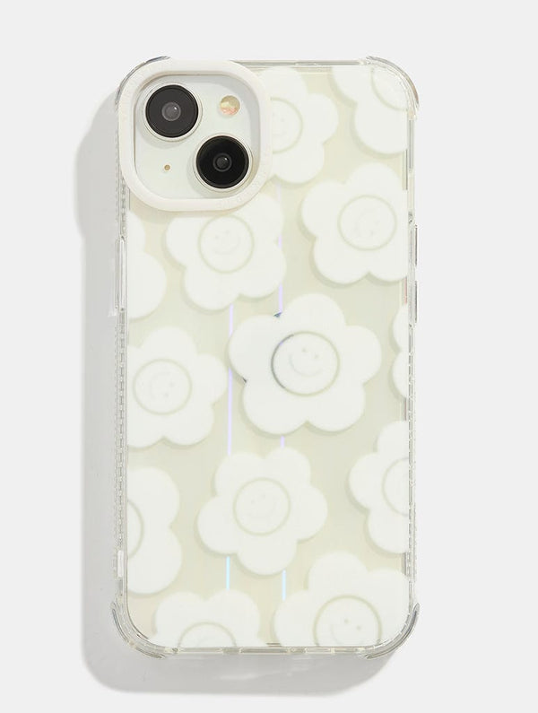 Skinnydip London White Happy Flower Shock iPhone Case