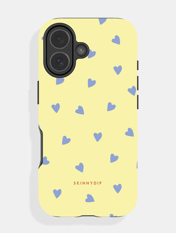 Skinnydip London Yellow and Blue Ditsy Hearts Ultra Protective iPhone Case – Skinnydip London