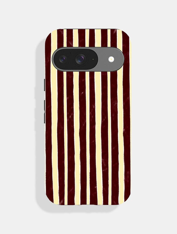 Skinnydip London Yellow And Brown Sketchy Stripes Ultra Protective Google Pixel Case
