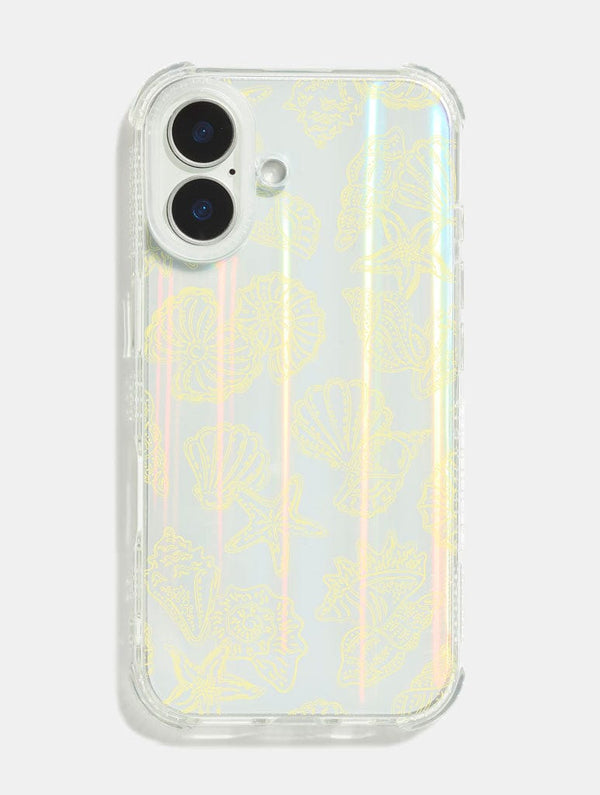 Skinnydip London Yellow Outline Sea Shells Shock iPhone Case – Skinnydip London