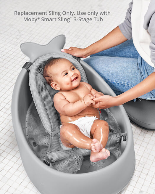 Skip Hop MOBY® Smart Sling™ 3-Stage Tub Sling - Grey