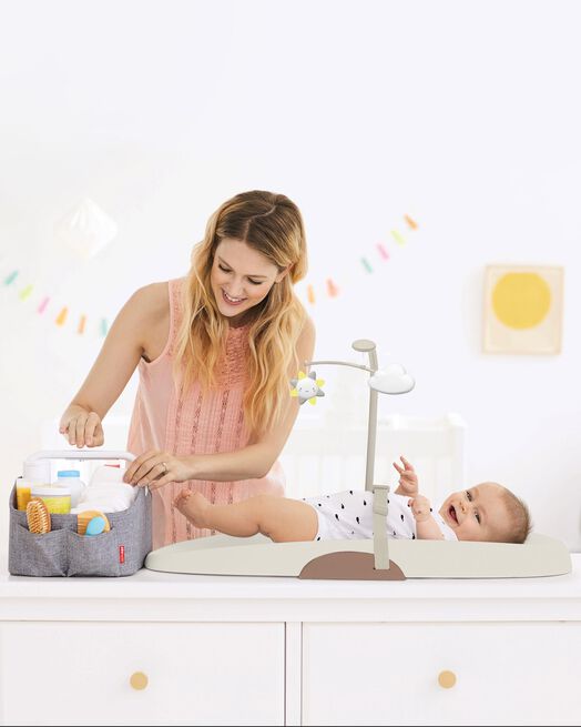 Skip Hop Nursery Style Wipe-Clean Changing Pad - 18 In - Oat