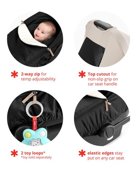 Skip Hop All Seasons Car Seat Cover - Oat