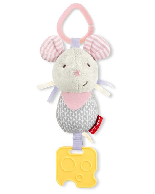skip hop Bandana Buddies Chime & Teethe Toy - Mouse