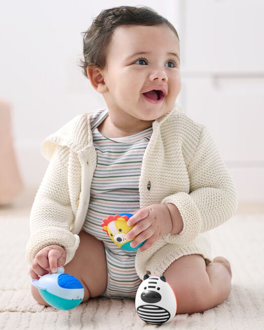 Skip Hop Jungle Beats Baby Egg Shaker Set Of 3