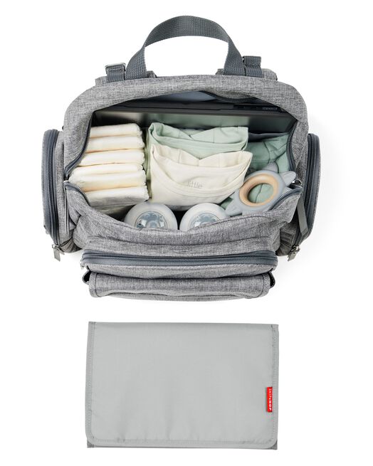 Skip Hop Luna Backpack Diaper Bag - Heather Grey