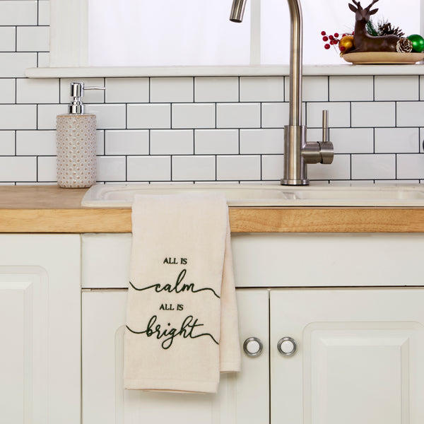 Skl Home All Is Calm 2-Piece Hand Towel Set Natural