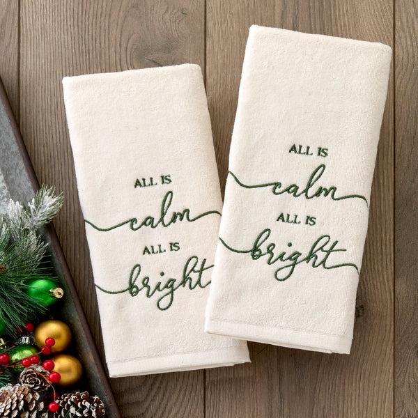 Skl Home All Is Calm 2-Piece Hand Towel Set Natural