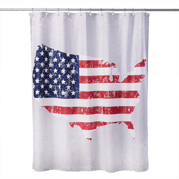 Skl Home American Pride Fabric Shower Curtain Multi