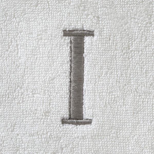 Skl Home Casual Monogram “I” 2-Piece Cotton Hand Towel Set White