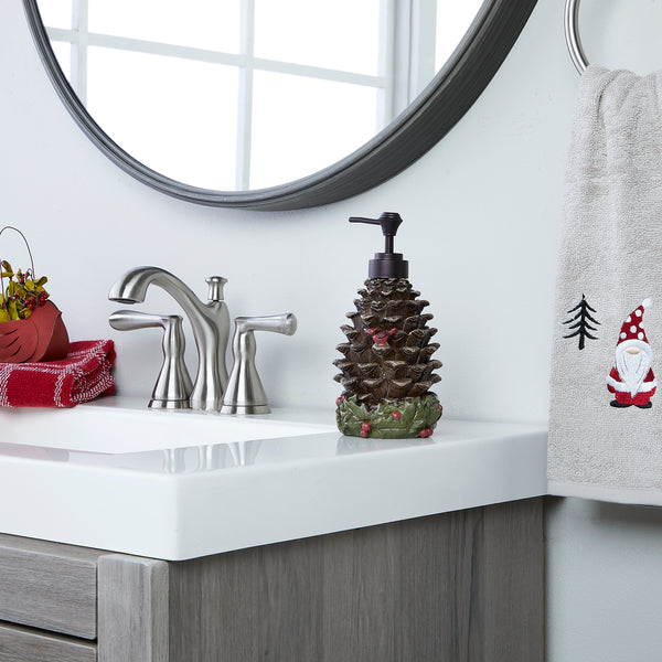 Skl Home Celebrate Pinecone Lotion/Soap Dispenser Brown
