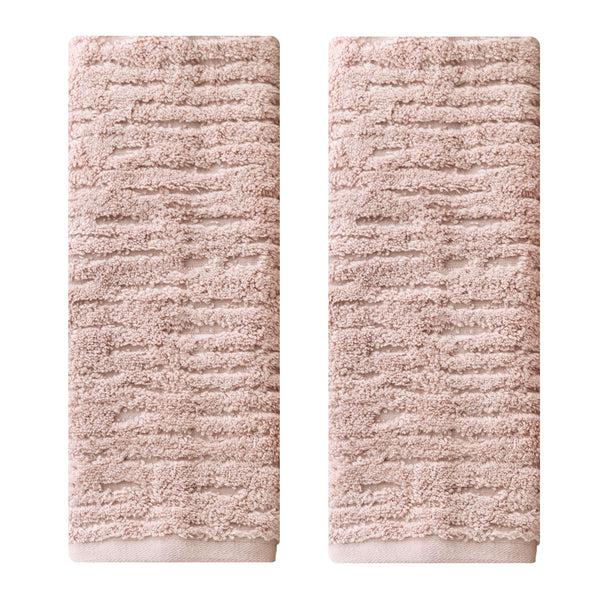 skl home CloudSoft Cotton Luxury 2-Piece Hand Towel Set Blush
