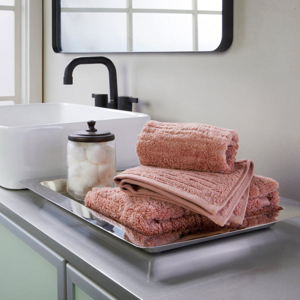 Skl Home CloudSoft Cotton Luxury 2-Piece Hand Towel Set Clay