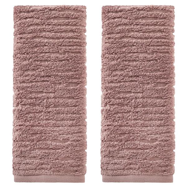skl home CloudSoft Cotton Luxury 2-Piece Hand Towel Set Clay