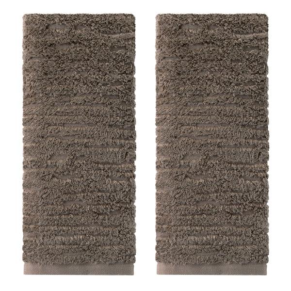skl home CloudSoft Cotton Luxury 2-Piece Hand Towel Set Mink