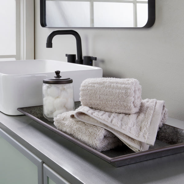 Skl Home CloudSoft Cotton Luxury 2-Piece Hand Towel Set Oatmeal
