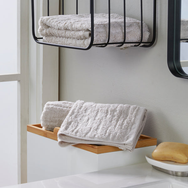 Skl Home CloudSoft Cotton Luxury 2-Piece Hand Towel Set Oatmeal