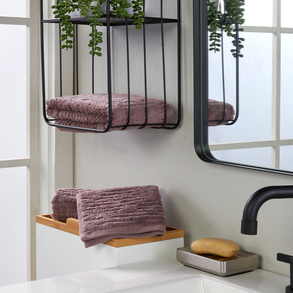 Skl Home CloudSoft Cotton Luxury 2-Piece Hand Towel Set Soft Plum