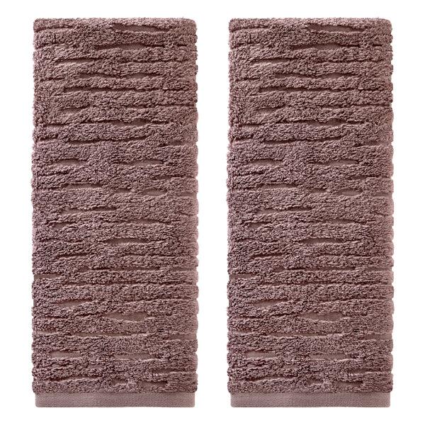 skl home CloudSoft Cotton Luxury 2-Piece Hand Towel Set Soft Plum