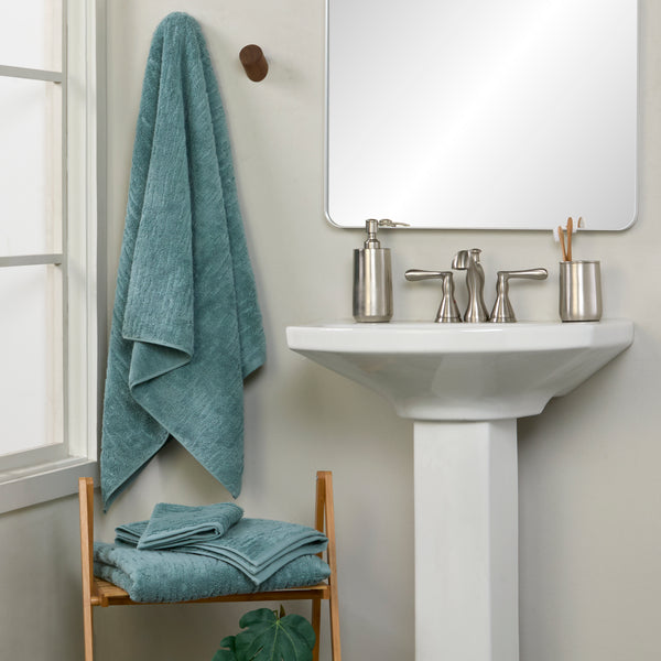 Skl Home CloudSoft Cotton Luxury 2-Piece Hand Towel Set Teal