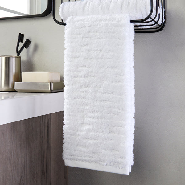 Skl Home CloudSoft Cotton Luxury 2-Piece Hand Towel Set White