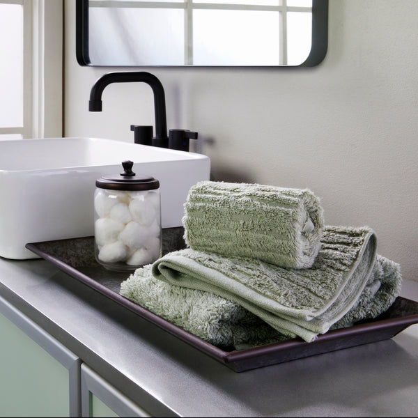 Skl Home CloudSoft Cotton Luxury 4-Piece Washcloth Set Sage