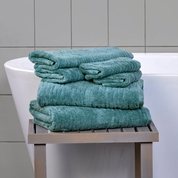 Skl Home CloudSoft Cotton Luxury 4-Piece Washcloth Set Teal