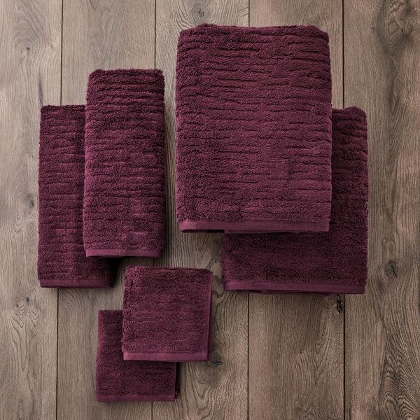 Skl Home CloudSoft Cotton Luxury 6-Piece Towel Set Bordeaux