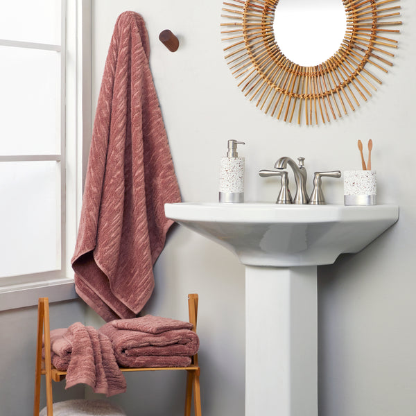 Skl Home CloudSoft Cotton Luxury 6-Piece Towel Set Clay