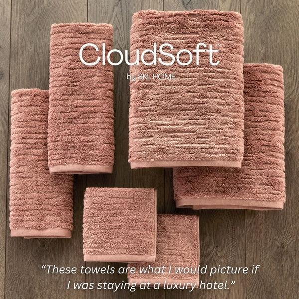 Skl Home CloudSoft Cotton Luxury 6-Piece Towel Set Clay
