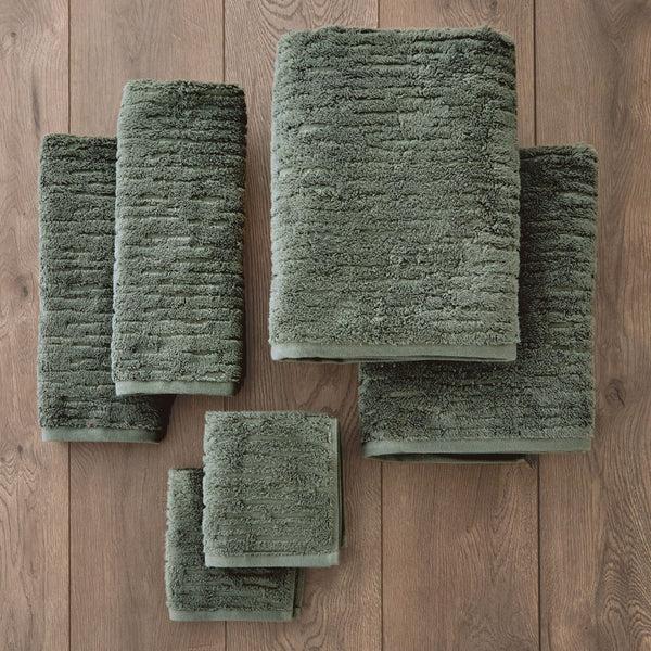 Skl Home CloudSoft Cotton Luxury 6-Piece Towel Set Green Pine