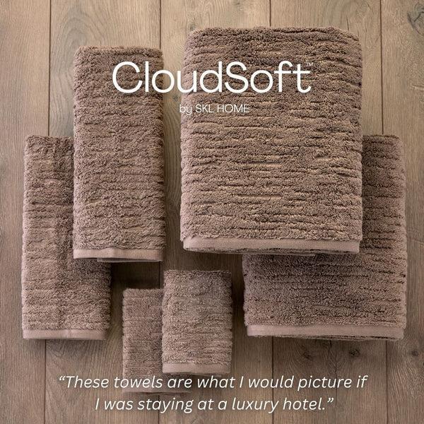 Skl Home CloudSoft Cotton Luxury 6-Piece Towel Set Mink