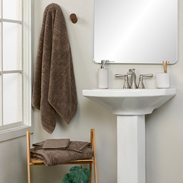 Skl Home CloudSoft Cotton Luxury 6-Piece Towel Set Mink