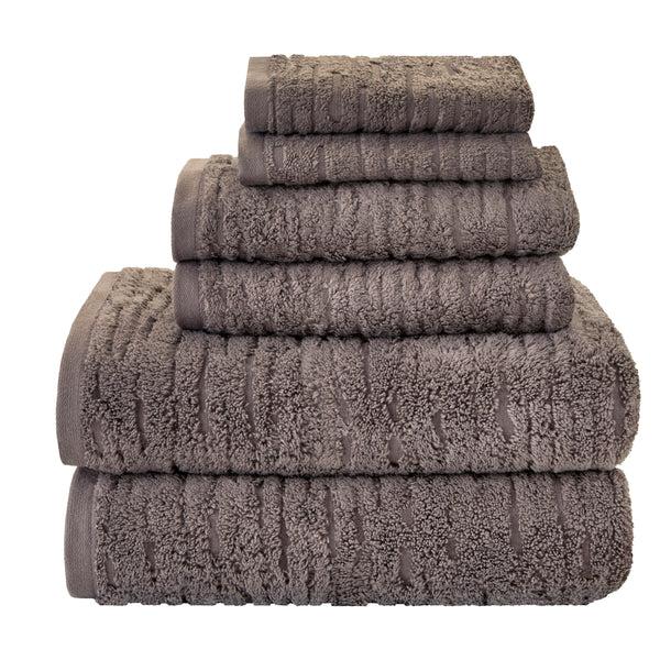 skl home CloudSoft Cotton Luxury 6-Piece Towel Set Mink