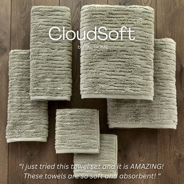 Skl Home CloudSoft Cotton Luxury 6-Piece Towel Set Sage
