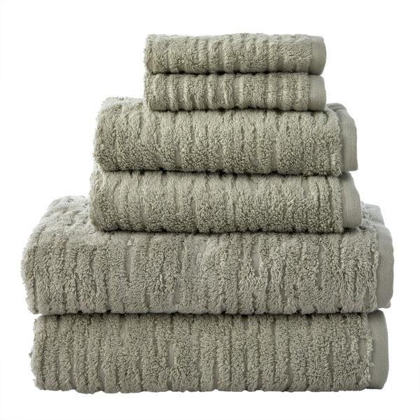 skl home CloudSoft Cotton Luxury 6-Piece Towel Set Sage