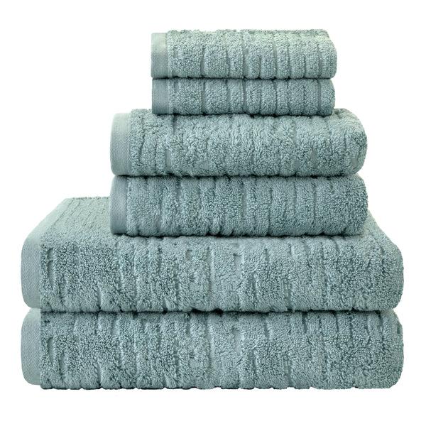 skl home CloudSoft Cotton Luxury 6-Piece Towel Set Teal